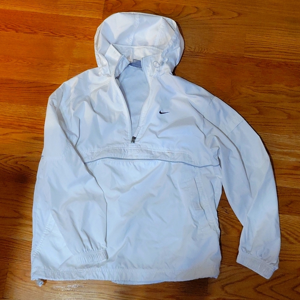 Nike white windbreaker woman's small-med